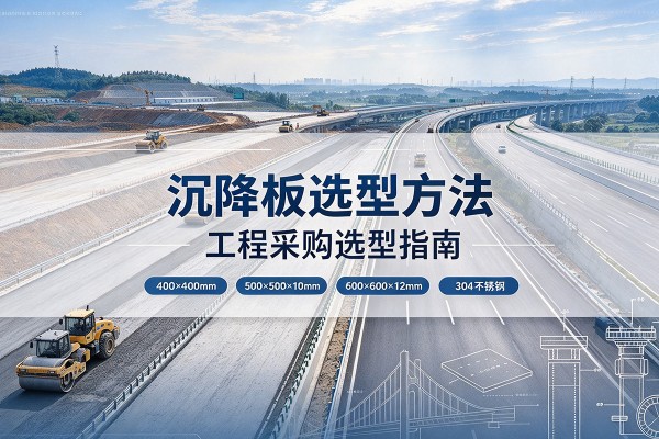 大洼沉降板选择方法