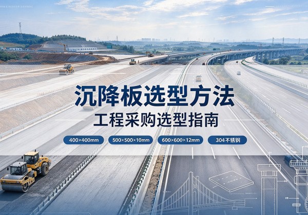 大洼沉降板选择方法